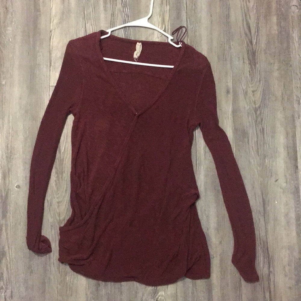 Free people long sleeve thin sweater